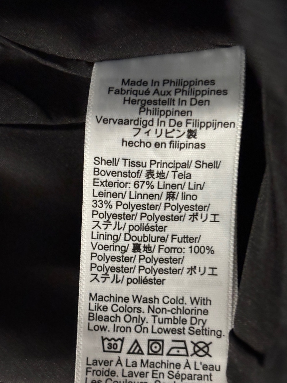 NWT J Crew Kaya pant in stretch linen blend, size 4 Black - Picture 8 of 8